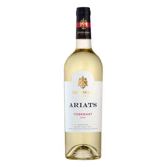 Gevorkian Ariats Voskehat 2019 white wine bottle with transparent background