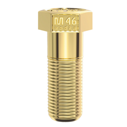 Bolt Vodka M46 Gold 100 mL mirrored mini bottle with reflective gold finish, crafted in Russia for gifting and collecting.