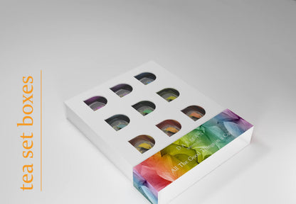 Box slightly pulled open, showcasing Darman's elegant leaf-themed packaging design with colorful compartments partially visible beneath cut-out windows.