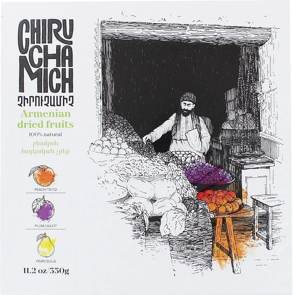 Chiruchamich - Assorted Dried Fruits - Small Pack (peach, plum, pear)