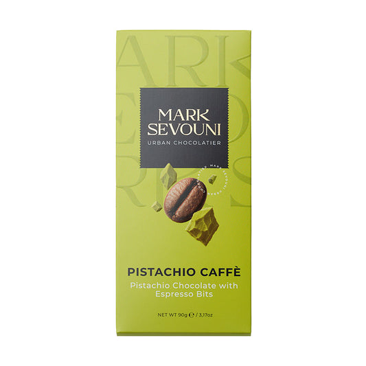 Mark Sevouni - Chocolate Bars – Pistachio Caffe with Expresso Bits